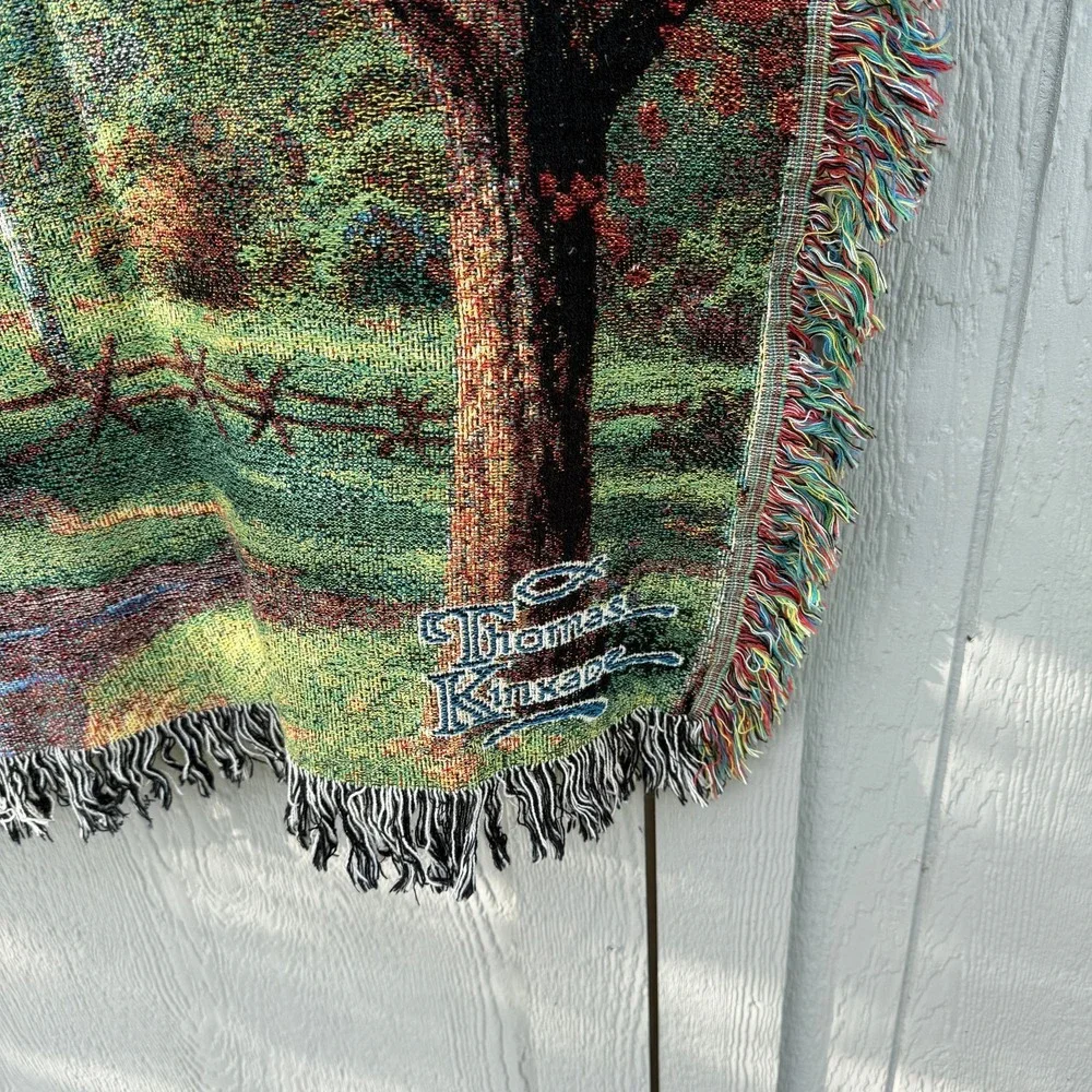 Thomas Kinkade Tapestry Throw Blanket 